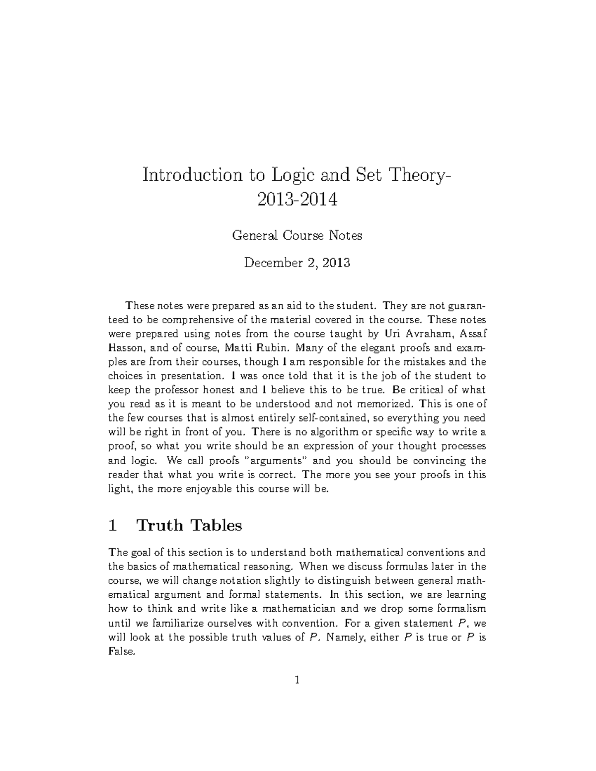Logic Lecture Notes - This book will help you in your studies ...