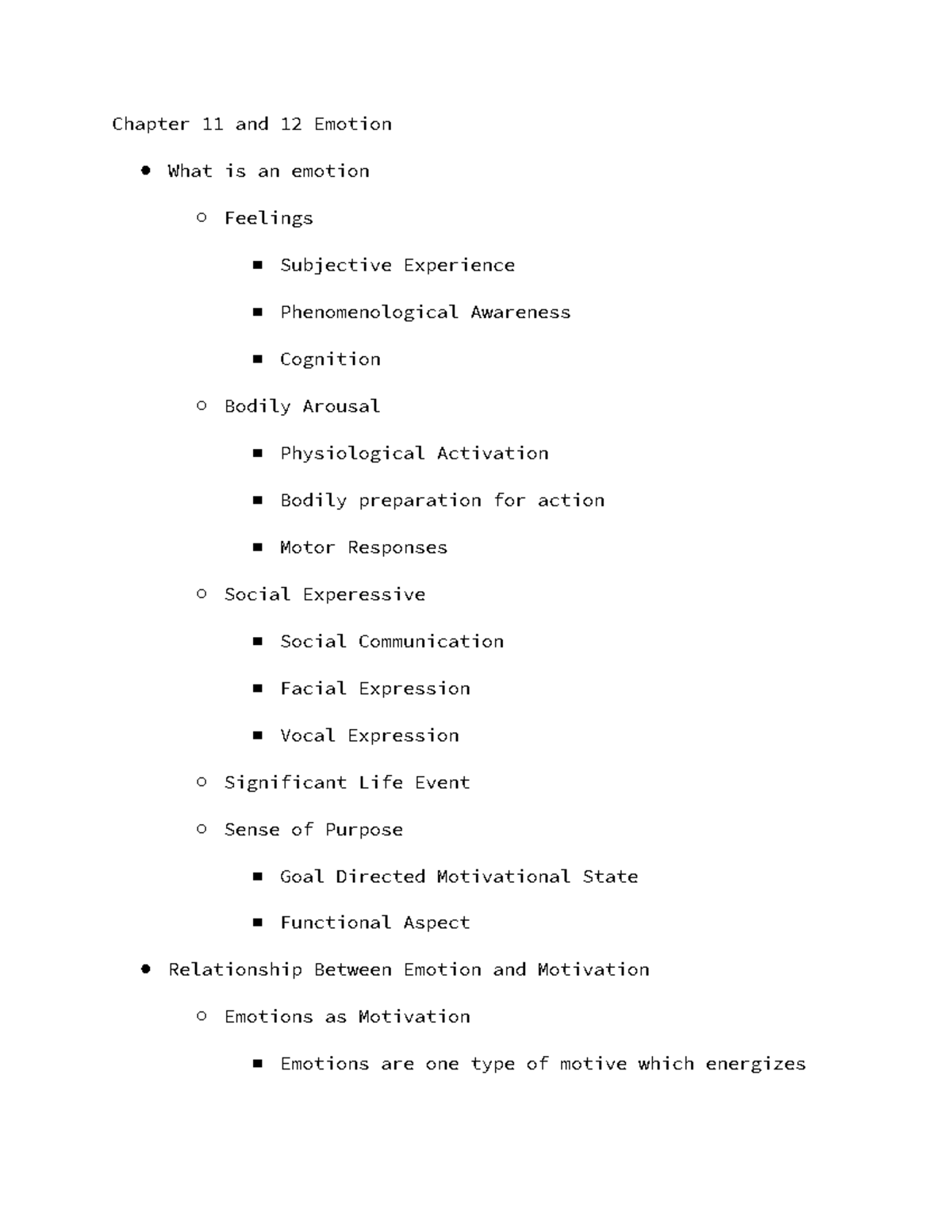 ME 8 - Kim Maclin- Motivation and Emotion Lecture 8 - Chapter 11 and 12 ...