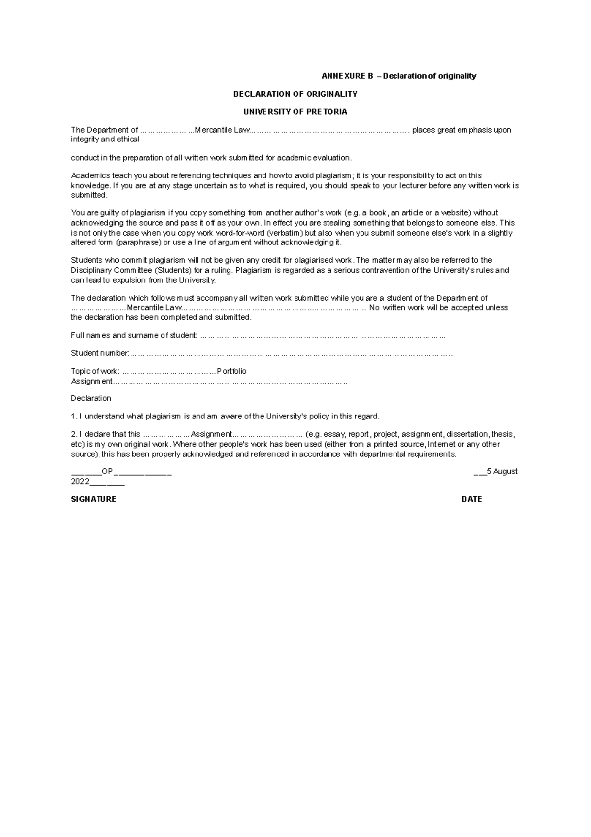 Odr Pa 2 - Close Corporations Vs Partnerships - Annexure B 