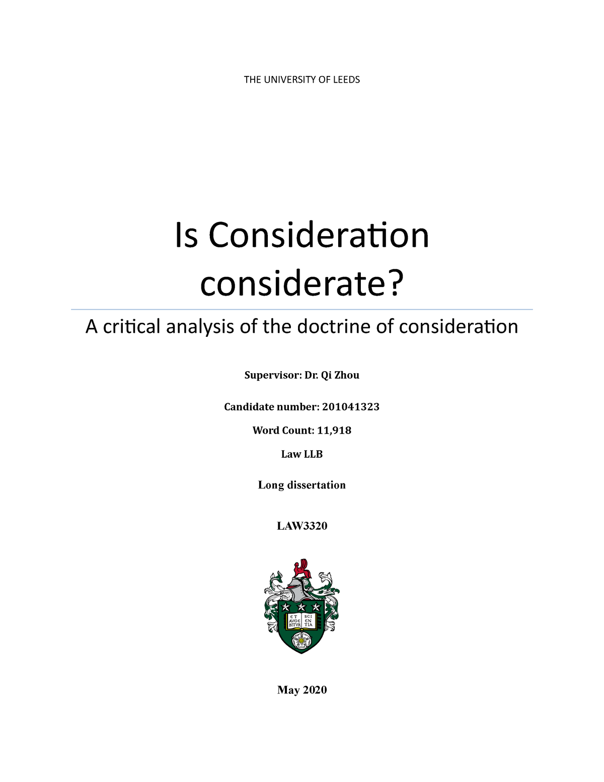 university of leeds law dissertation