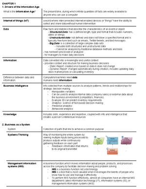 ISA 235 Final Study Guide - ISA 235 Final Exam Study Guide CHAPTER 1 ...