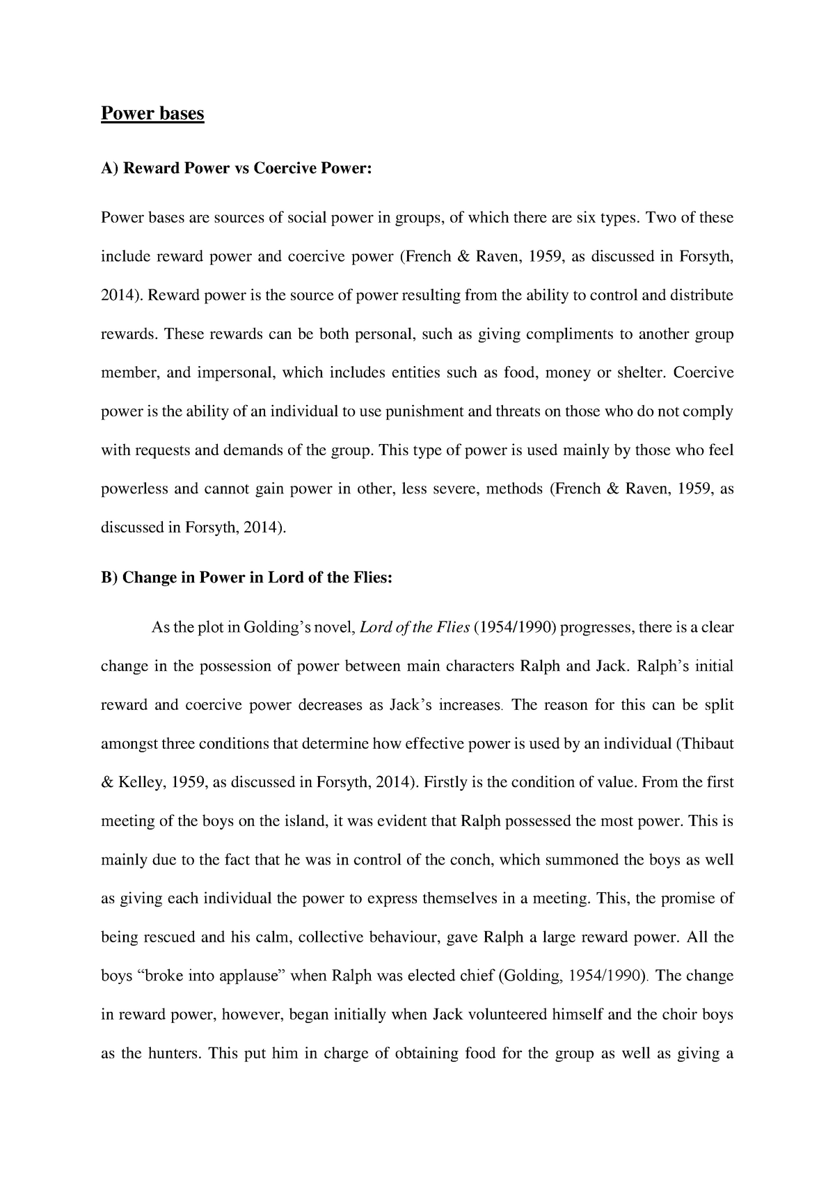 group dynamics essay