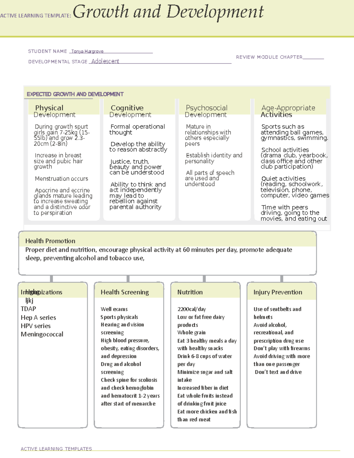 Active Learning Template Growth And Development Vrogue