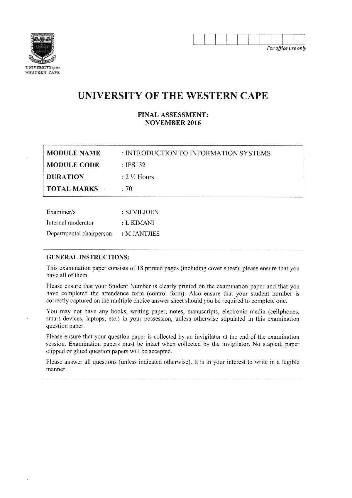 The Western Cape Information