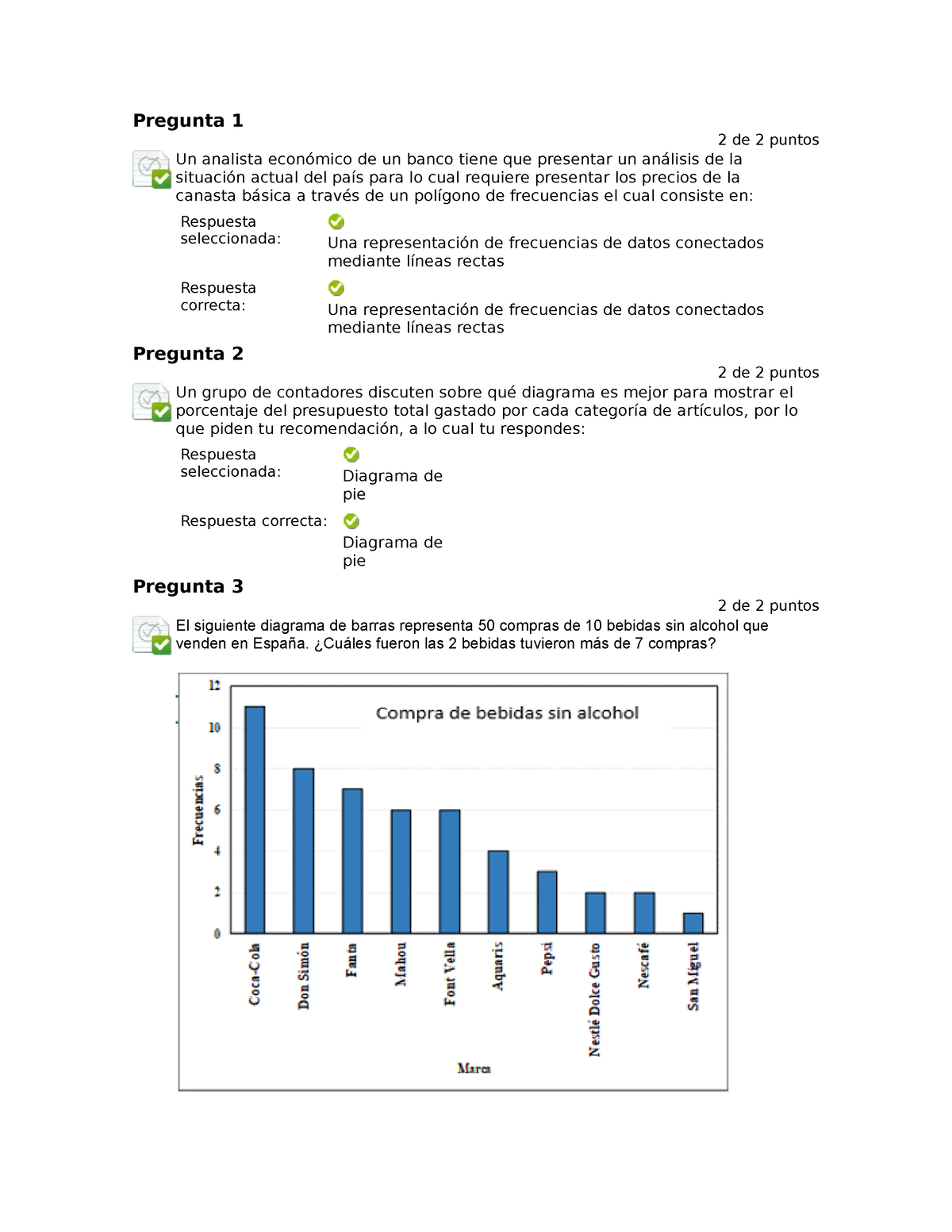 Automatizada 1 Estadistica - Pregunta 1 2 De 2 Puntos Un Analista ...