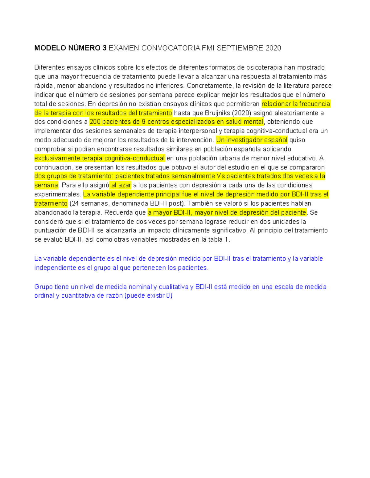 Modelo 3 supuesto septiembre - MODELO NÚMERO 3 EXAMEN CONVOCATORIA FMI ...