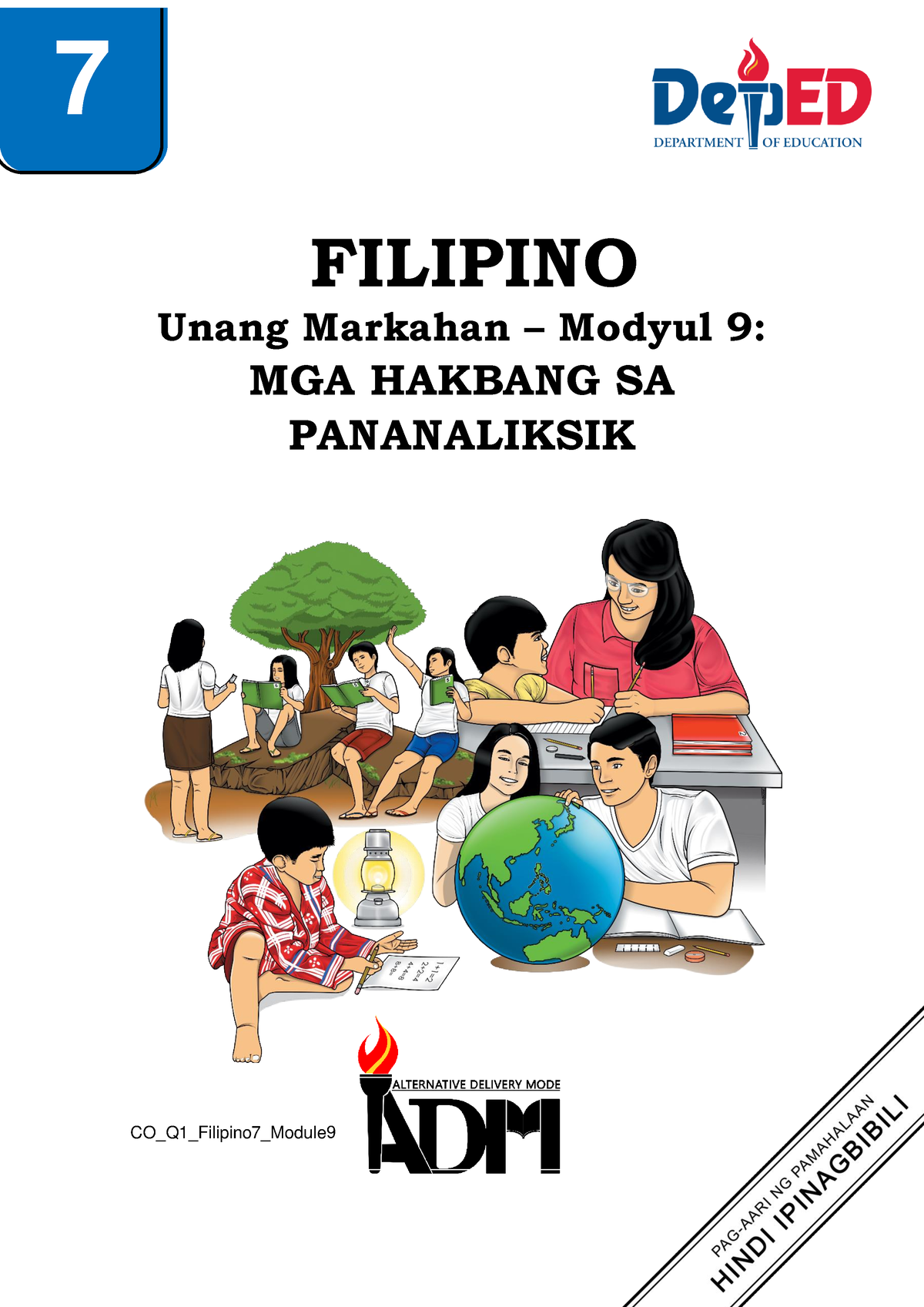 COQ1Filipino 7Module 9v2 - FILIPINO Unang Markahan – Modyul 9 : MGA ...