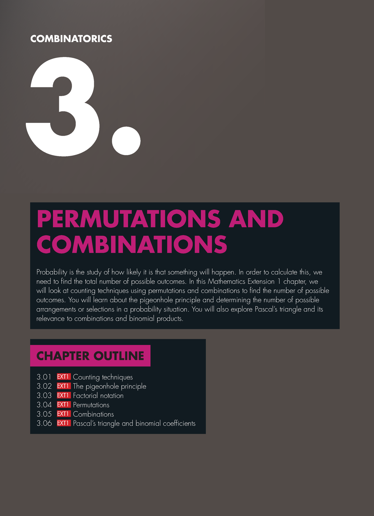 Mife111nsw3e 03 Permutationsandcombinations - 3. COMBINATORICS 3 ...