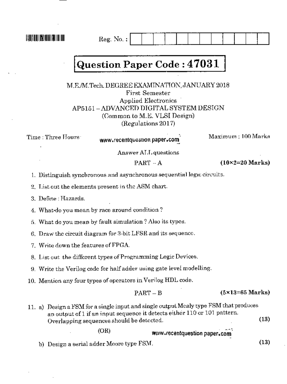 Ap5151 advanced digital system design