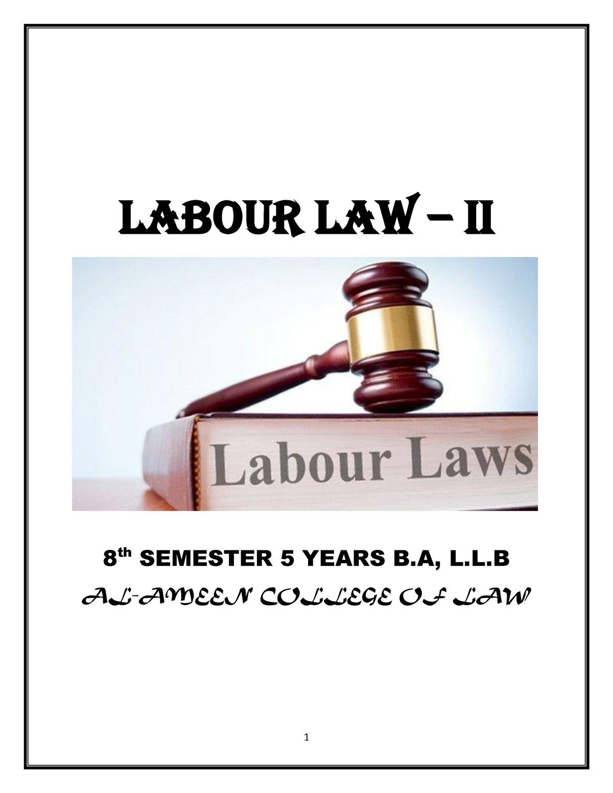 case study of labour law