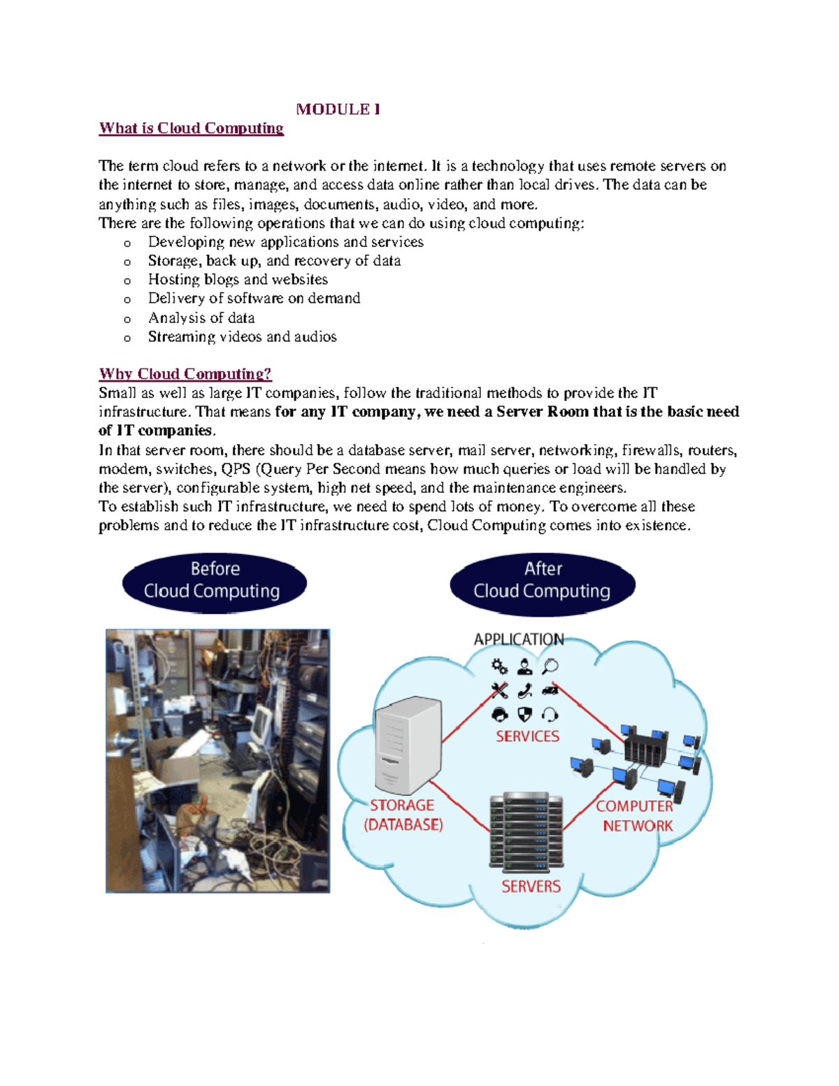 Tc full note - Its very uselful for you - MODULE I What is Cloud ...