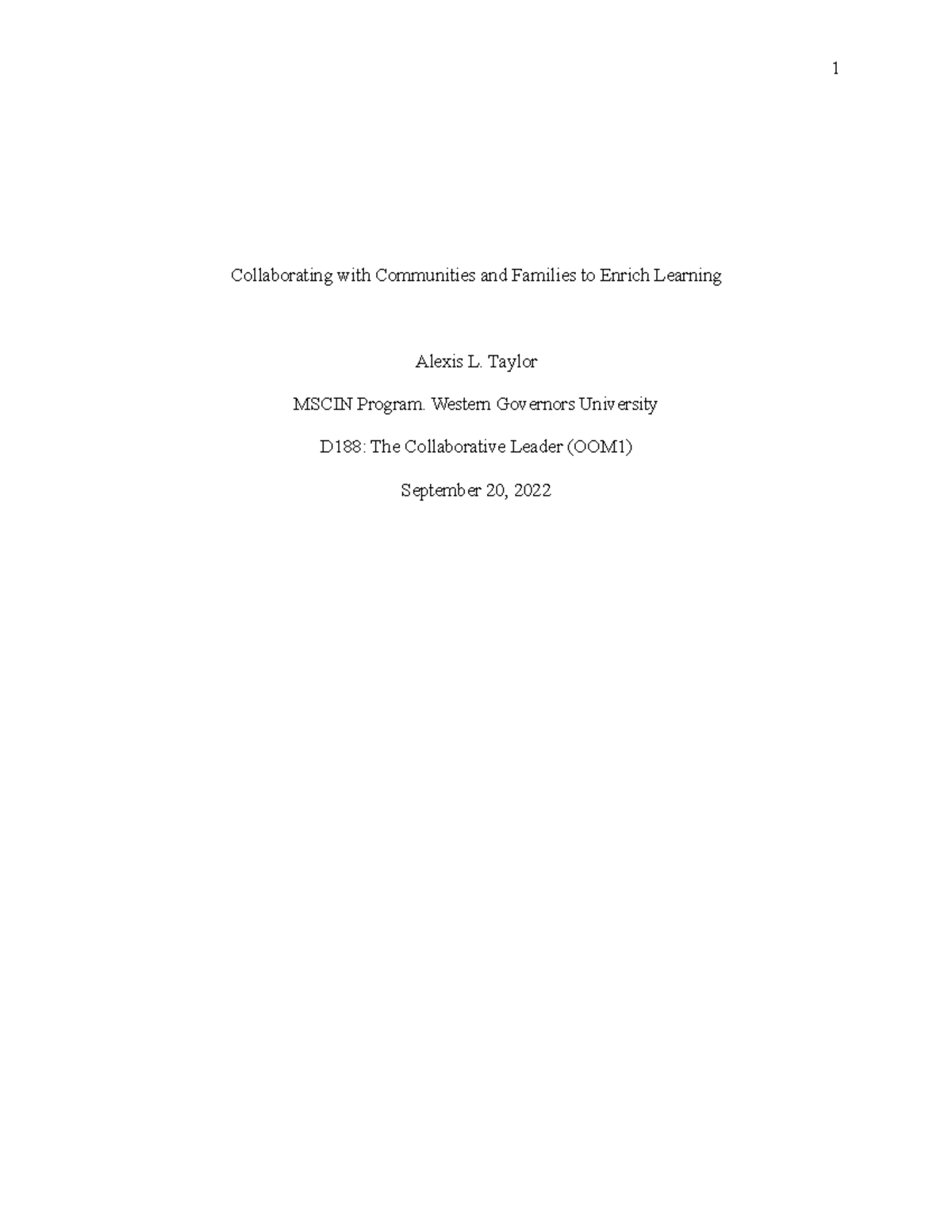 Task 3 - In this paper I wrote about how to collaborate with the ...