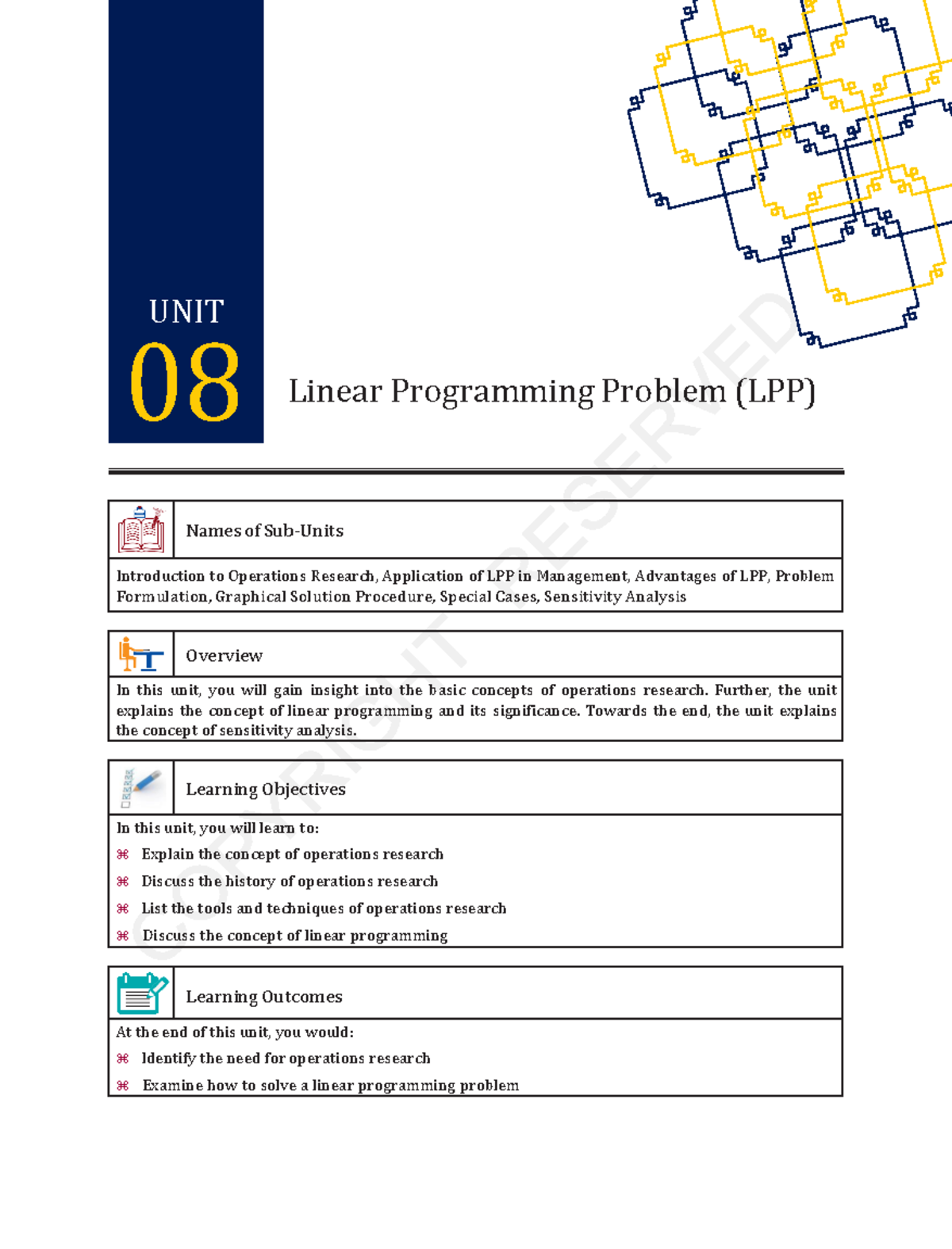 MBA Quantitative Techniques and Analytics 08 - Linear Programming ...