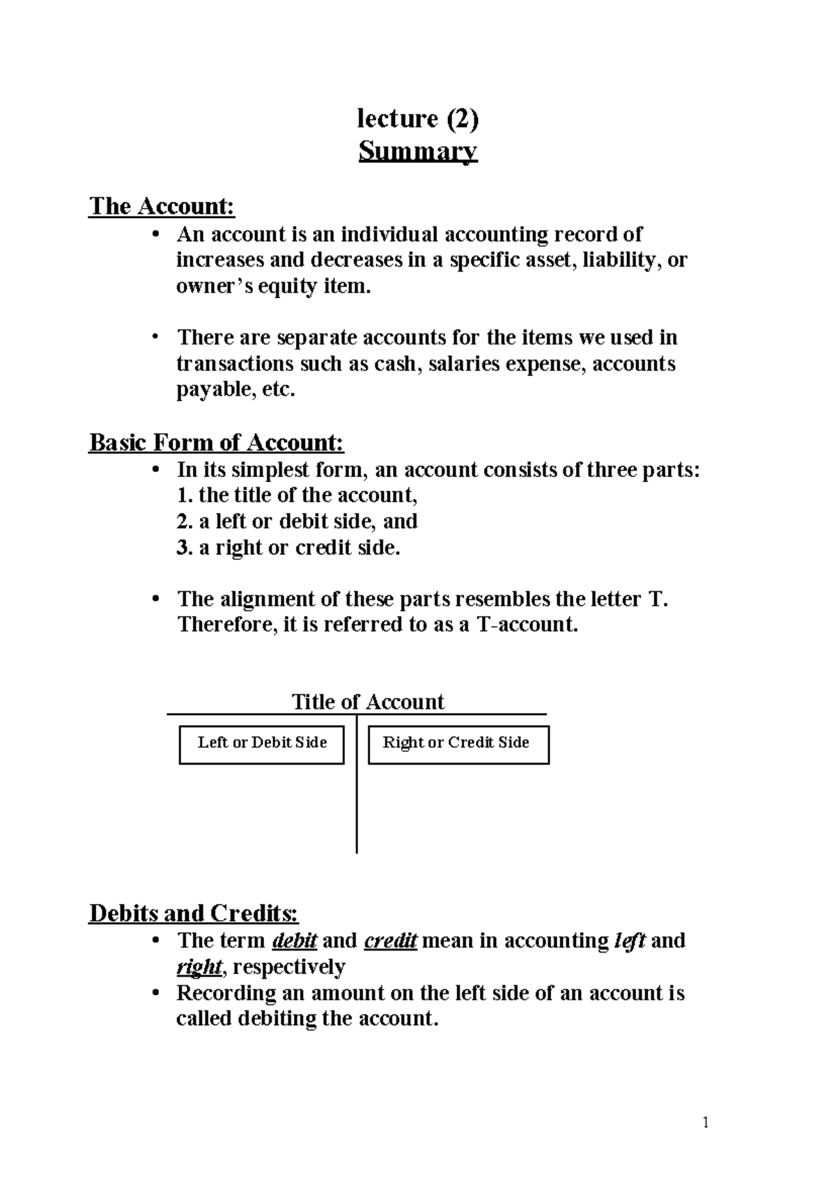 Lec 2 - Accounting and financial reporting (ACC913) - Edit - lecture (2 ...