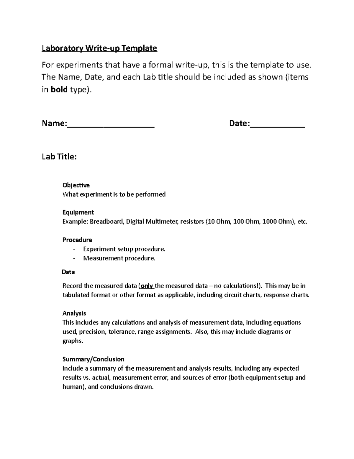 Lab Writeup Template Laboratory Writeup Template For experiments