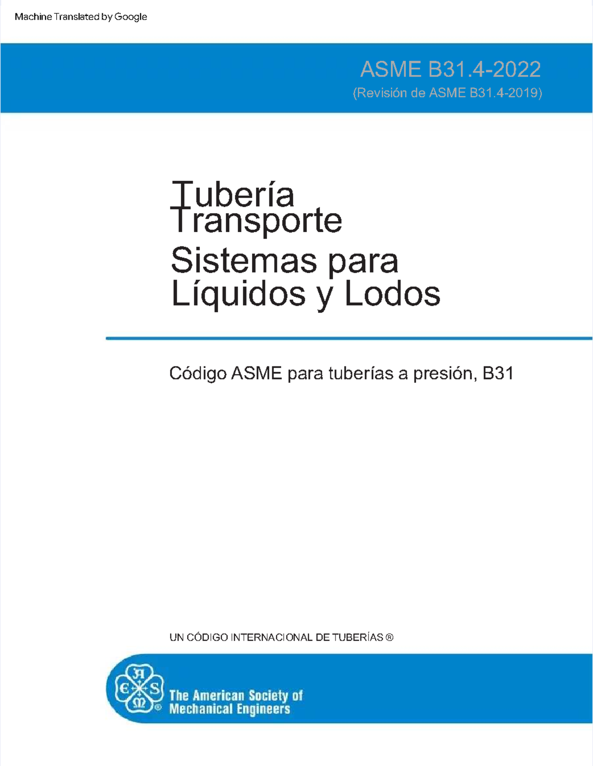 Pdf asme b314 2022 español - (Revisión de ASME B31-2019)(Revisión de ...