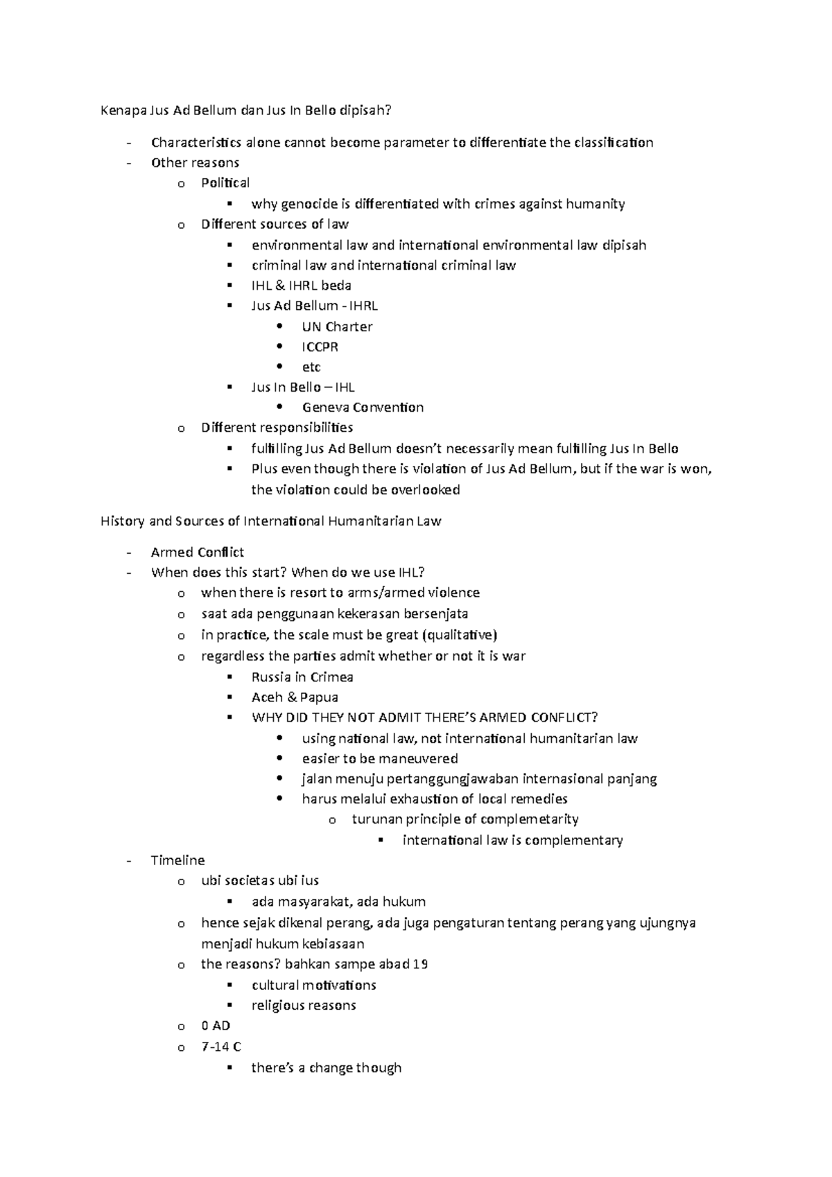 History & Sources of International Humanitarian Law - Kenapa Jus Ad ...