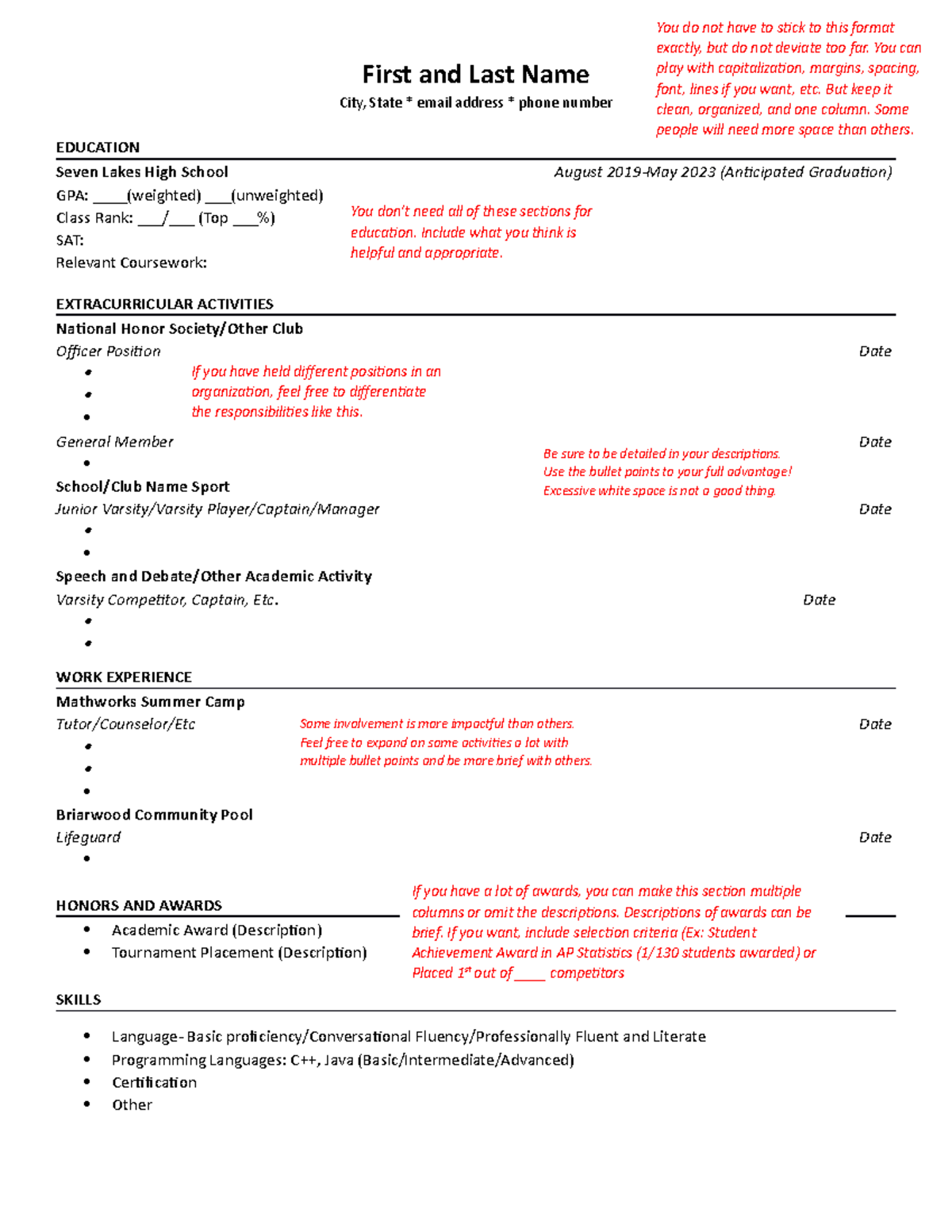 Suggested Resume Format First - Thumb 1200 1553 