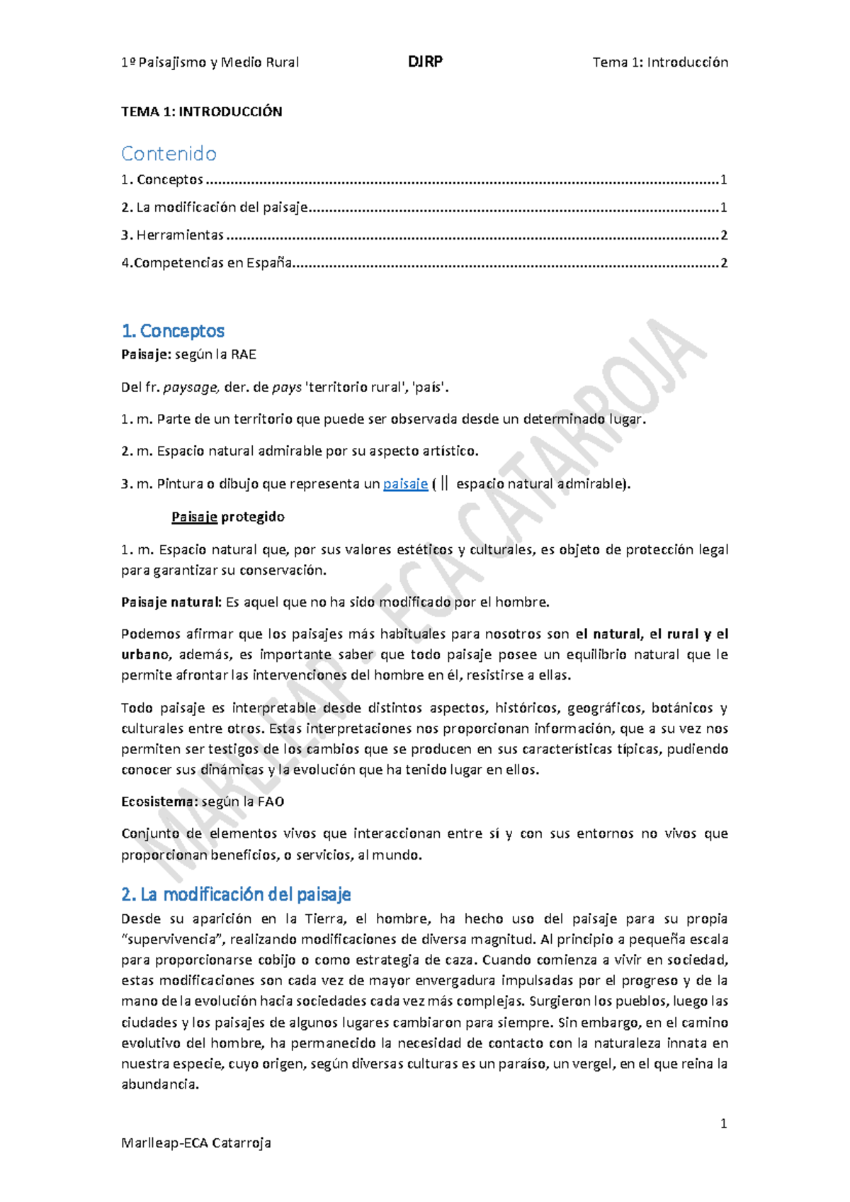 1 Introduccion DJRP - bdgh - 1º Paisajismo y Medio Rural DJRP Tema 1 ...