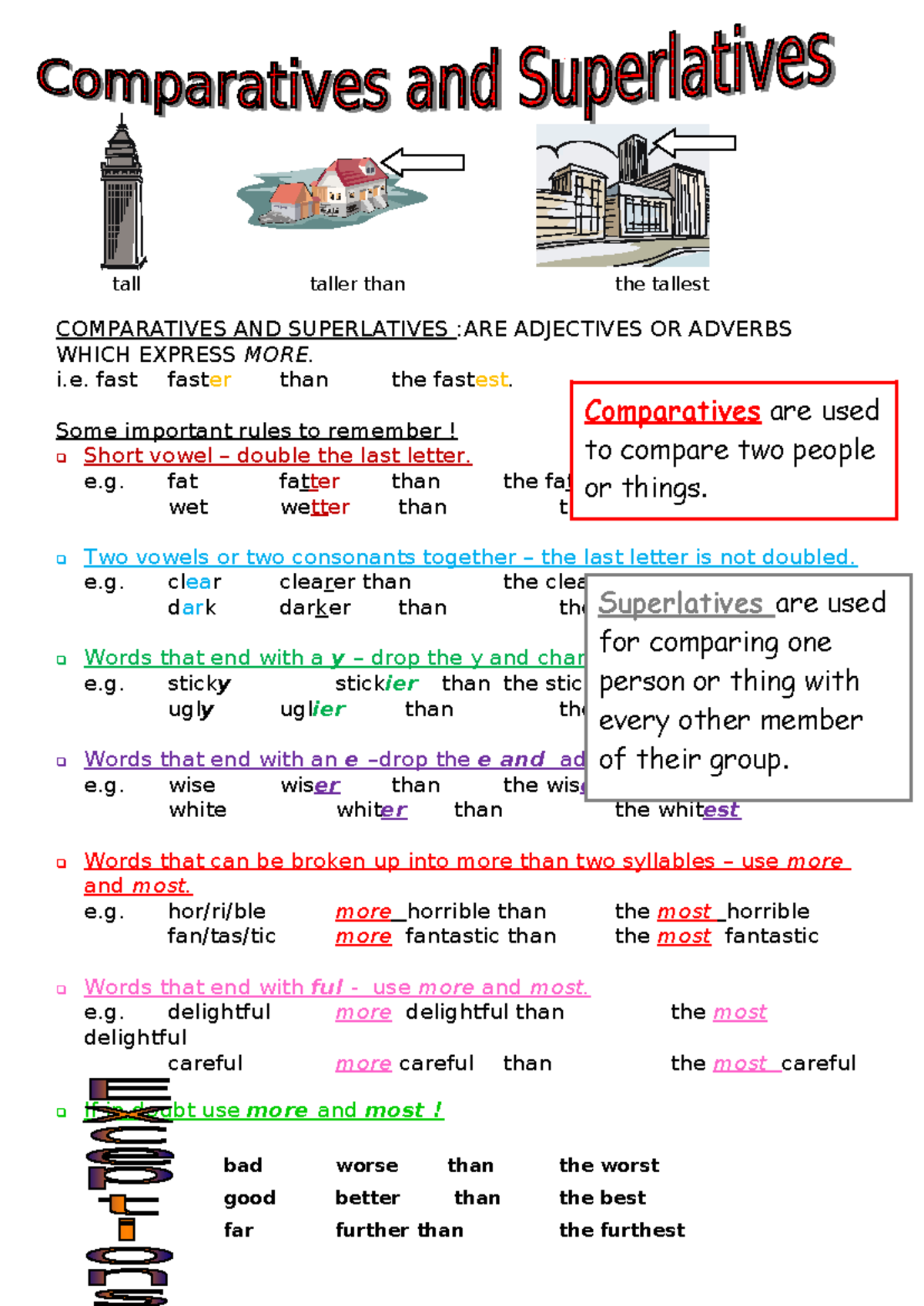 Comparatives-and-superlatives-grammar expl - tall taller than the ...