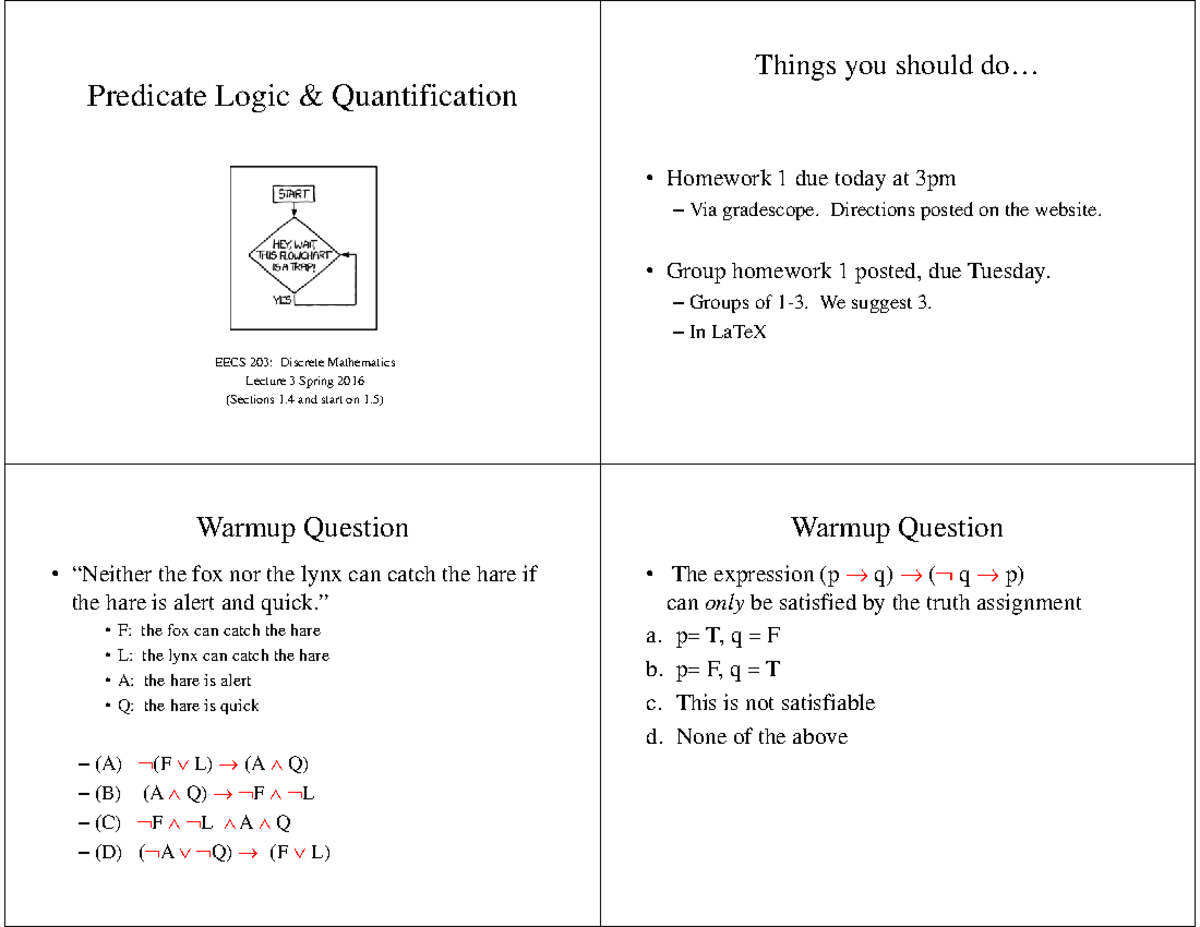 Quantification Logic