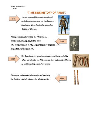 history of arnis essay