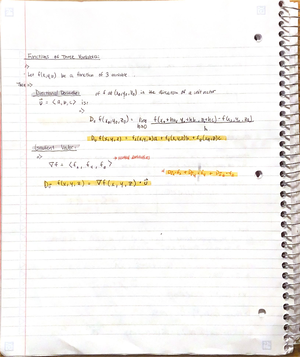 Multidimensional Calc - MTH 164 - Studocu