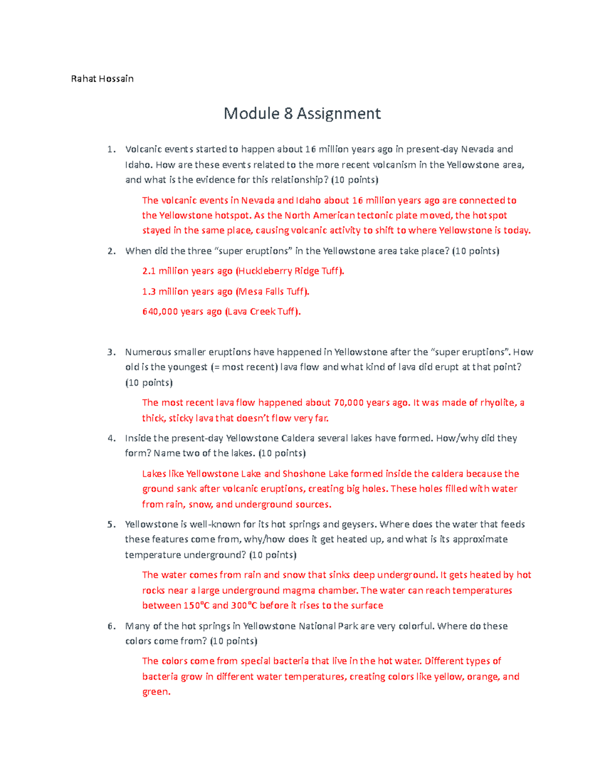 Module 8 Assignment - Rahat Hossain Module 8 Assignment 1. Volcanic ...