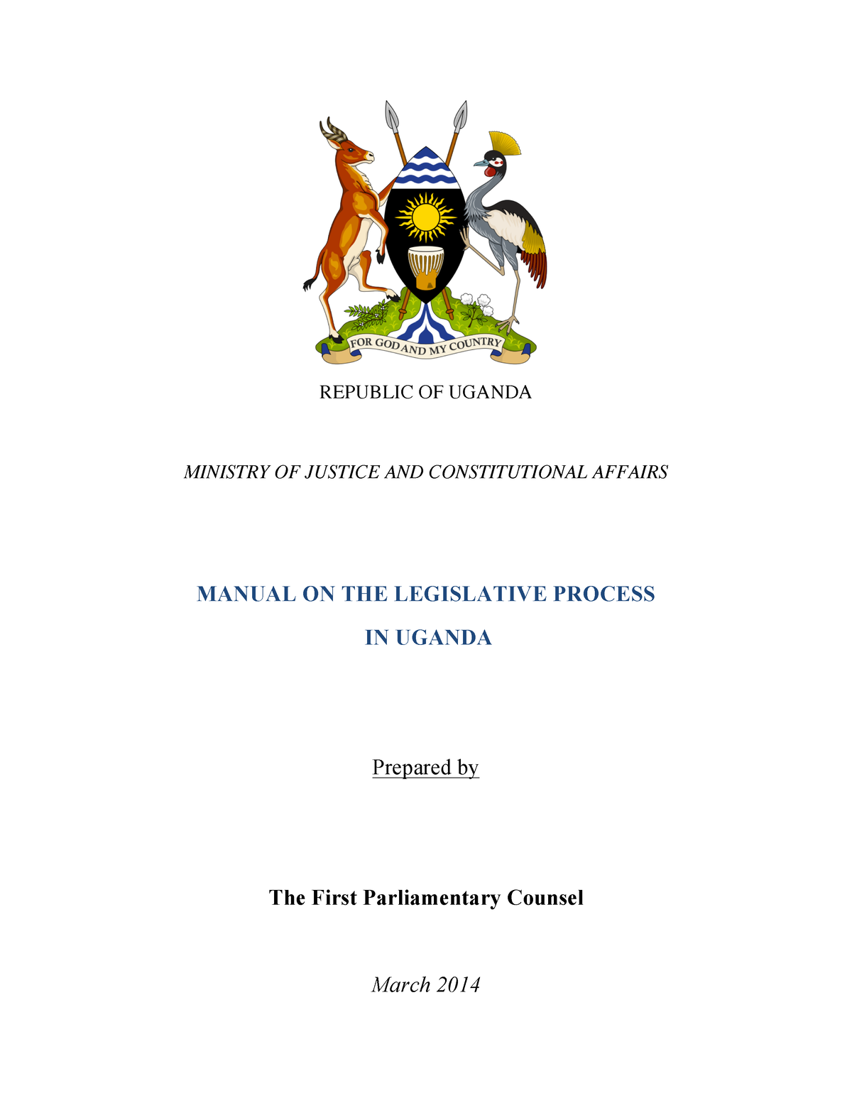 legislative-process-in-uganda-republic-of-uganda-ministry-of-justice