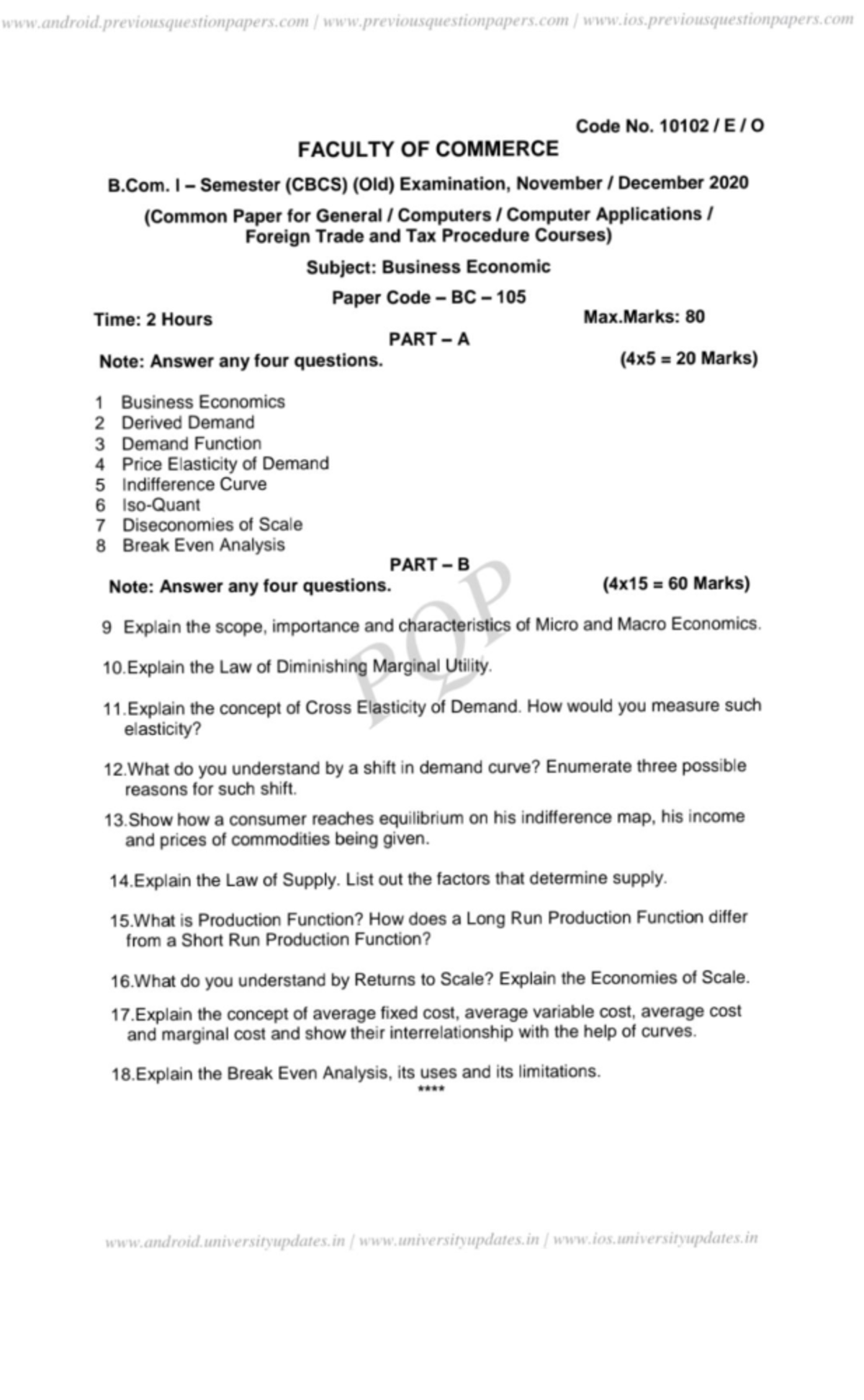 Be pyq - All perivous year papers - androd,previousquestionpapers /www ...