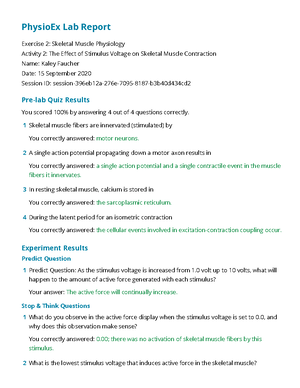 Physio Ex Exercise 2 Activity 2 Studocu