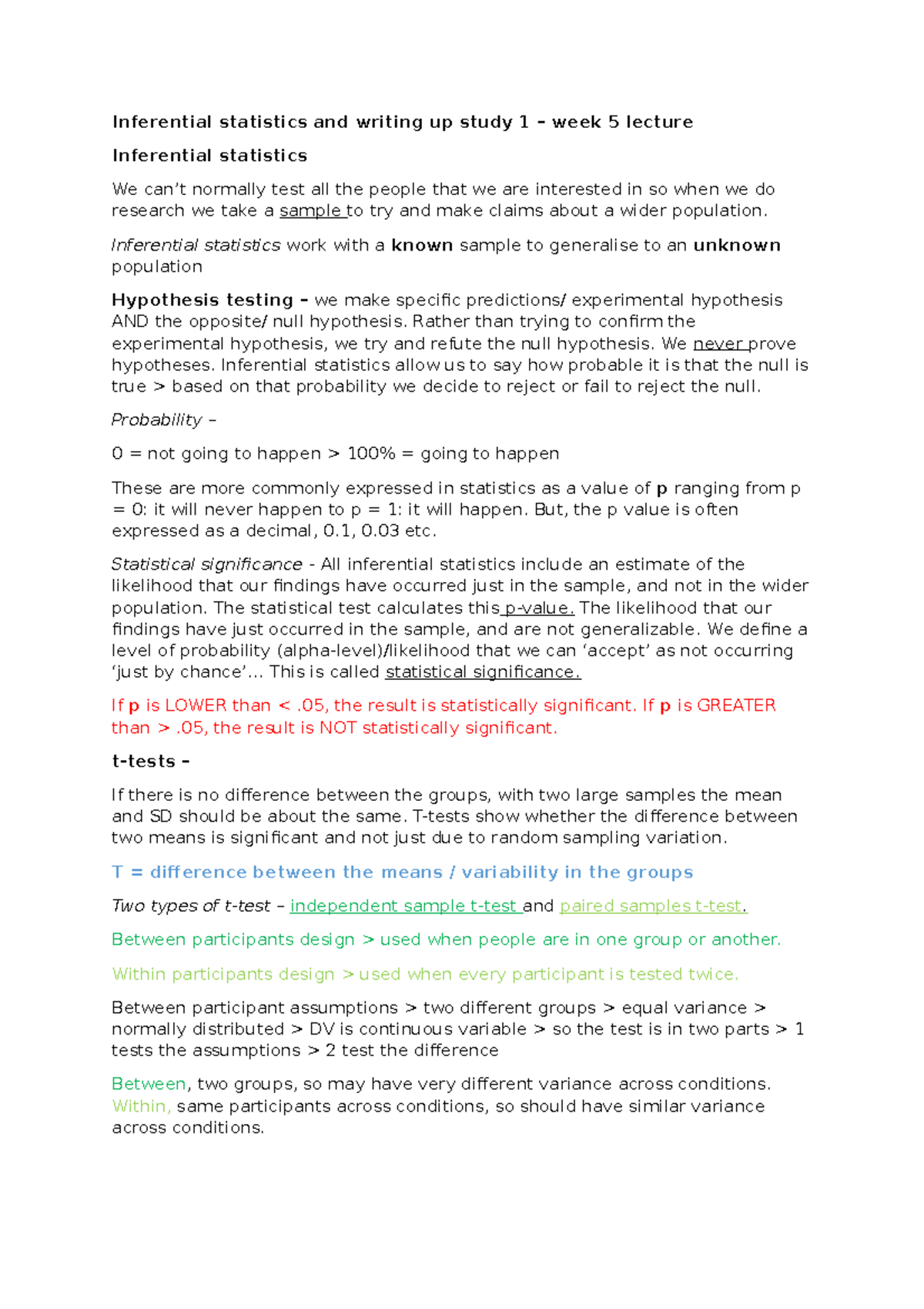 week 8 assignment case study statistical inference