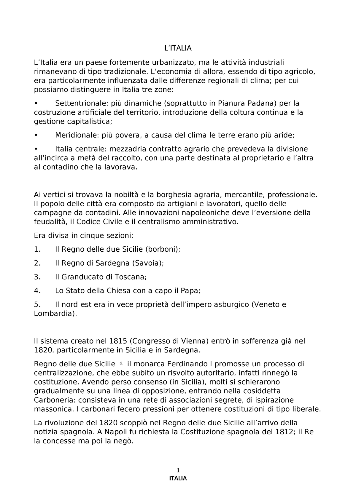 L'Italia - In Questi File Troverete Tutto Ciò Che è Inerente Alla ...