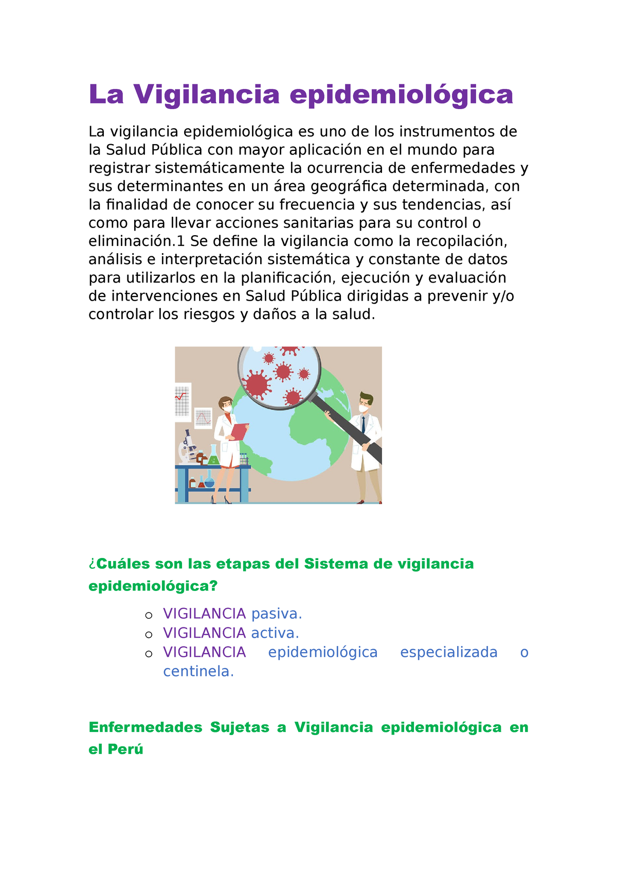 La Vigilancia Epidemiol Gica Isabel Mi Amor La Vigilancia