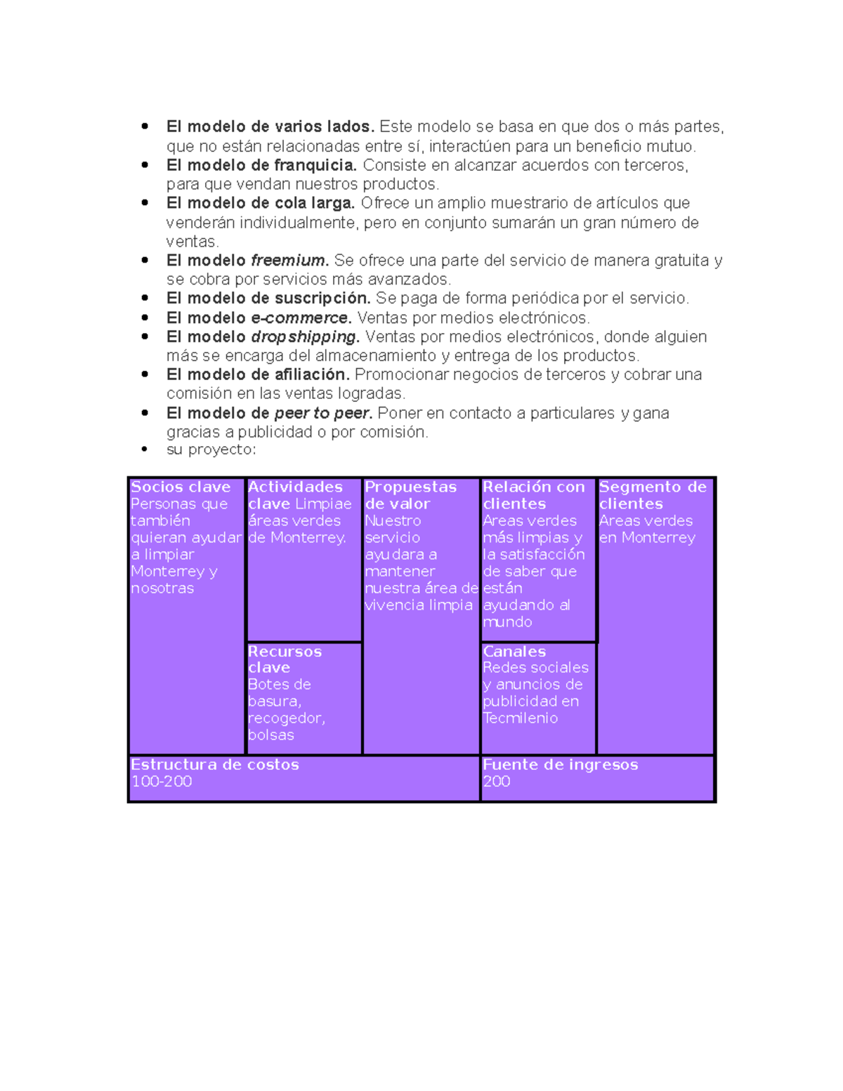 Habilidades 11 - Nota: 100 -  El modelo de varios lados. Este modelo se  basa en que dos o más - Studocu