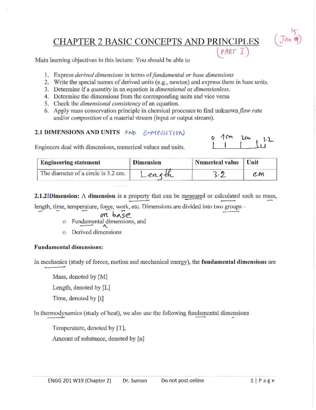 Lec 2 - Jan 15 - lecture notes 2 - ENGG 201 - Studocu