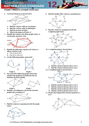 Annotated reference sheet - Mathematics Standard 1/2 Reference Sheet ...