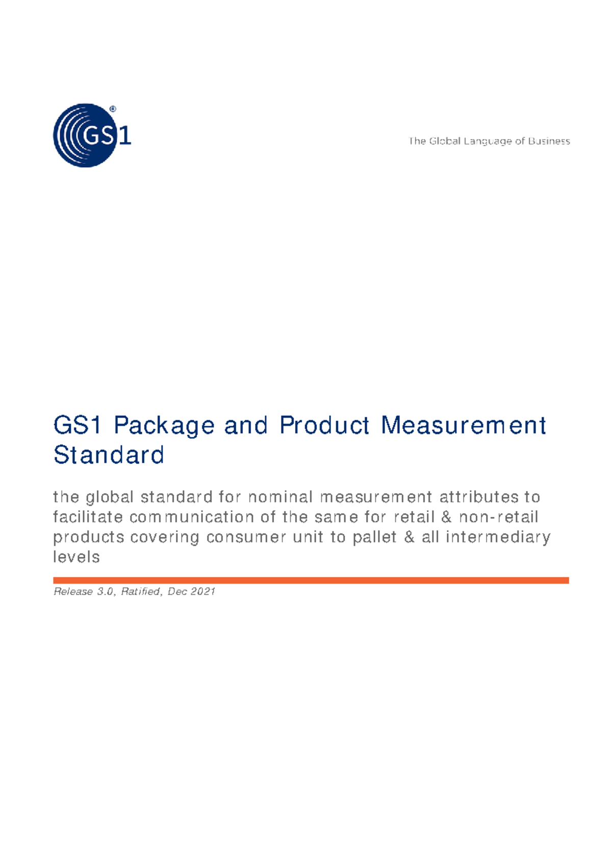 GDSN Package Measurement Rules - GS1 Package And Product Measurement ...