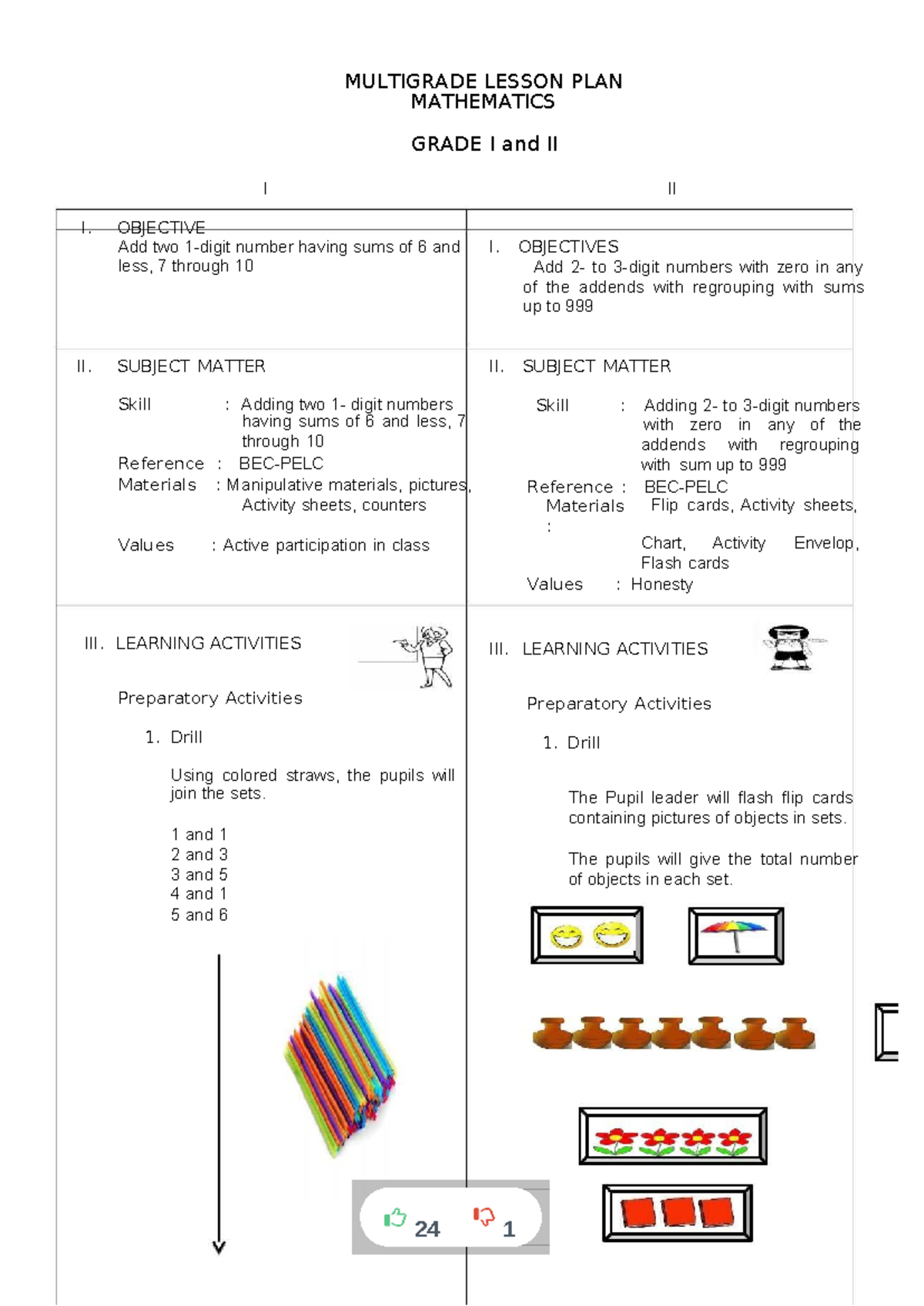 Multigrade-lesson-plan-math Compressword - MULTIGRADE LESSON PLAN ...