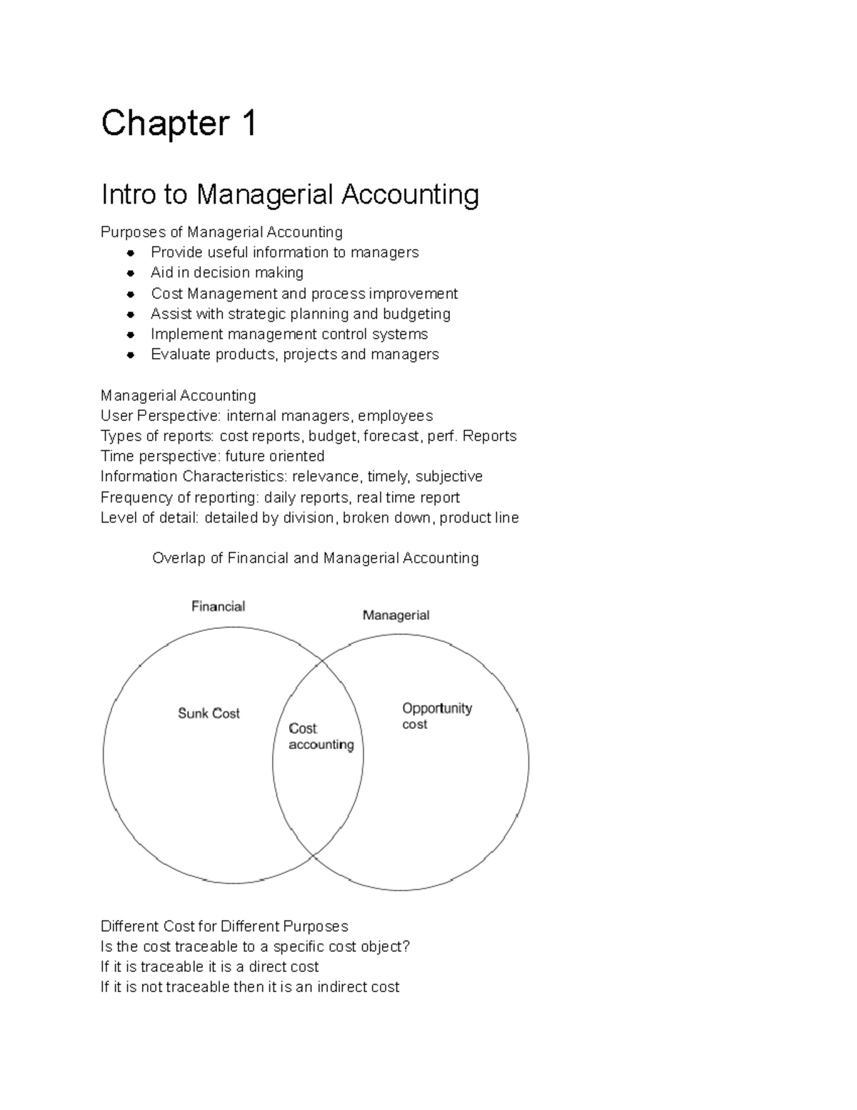 Week 1 Chapter 1 And Chapter 2 - Chapter 1 Intro To Managerial ...