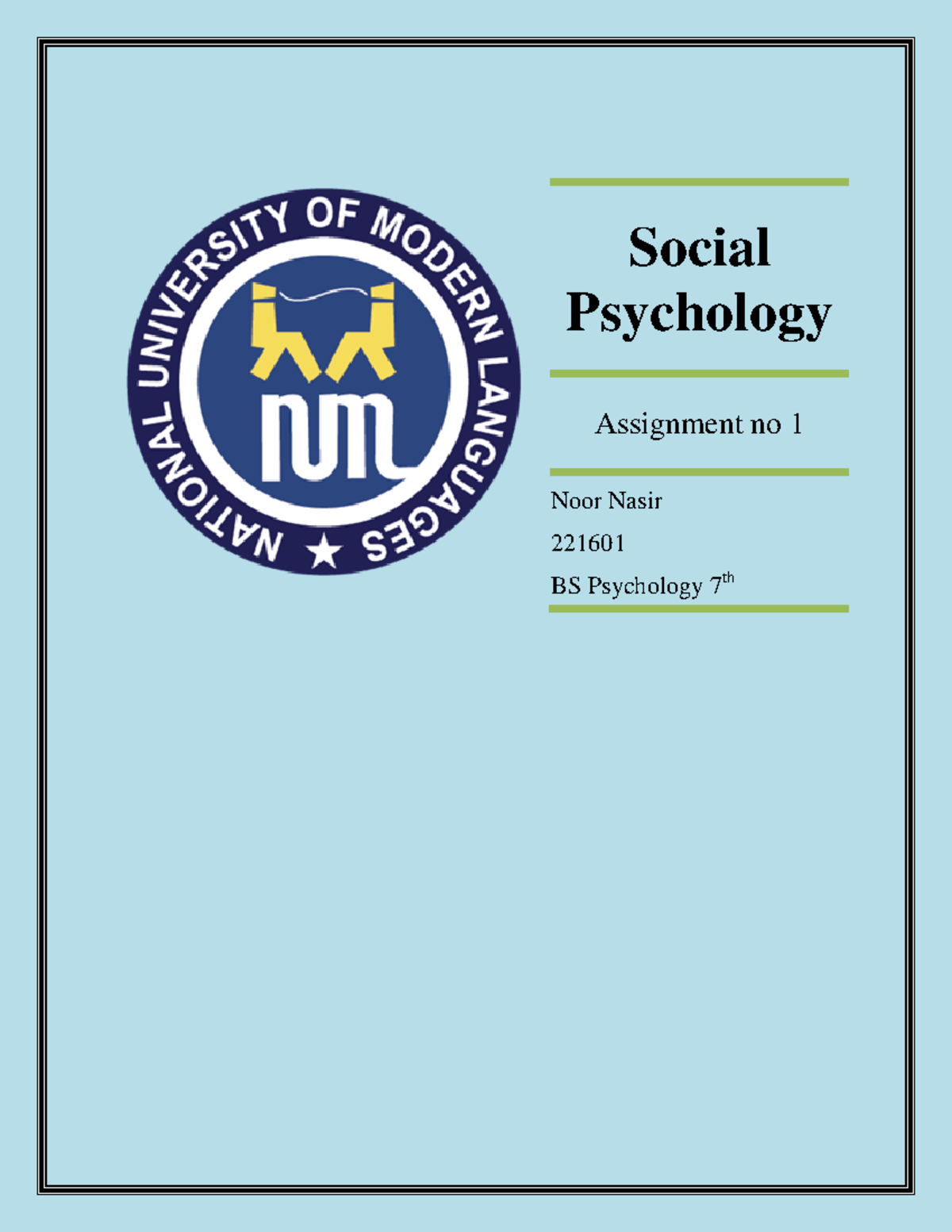 Social Psychology attrobution theory - Social Psychology Assignment no ...