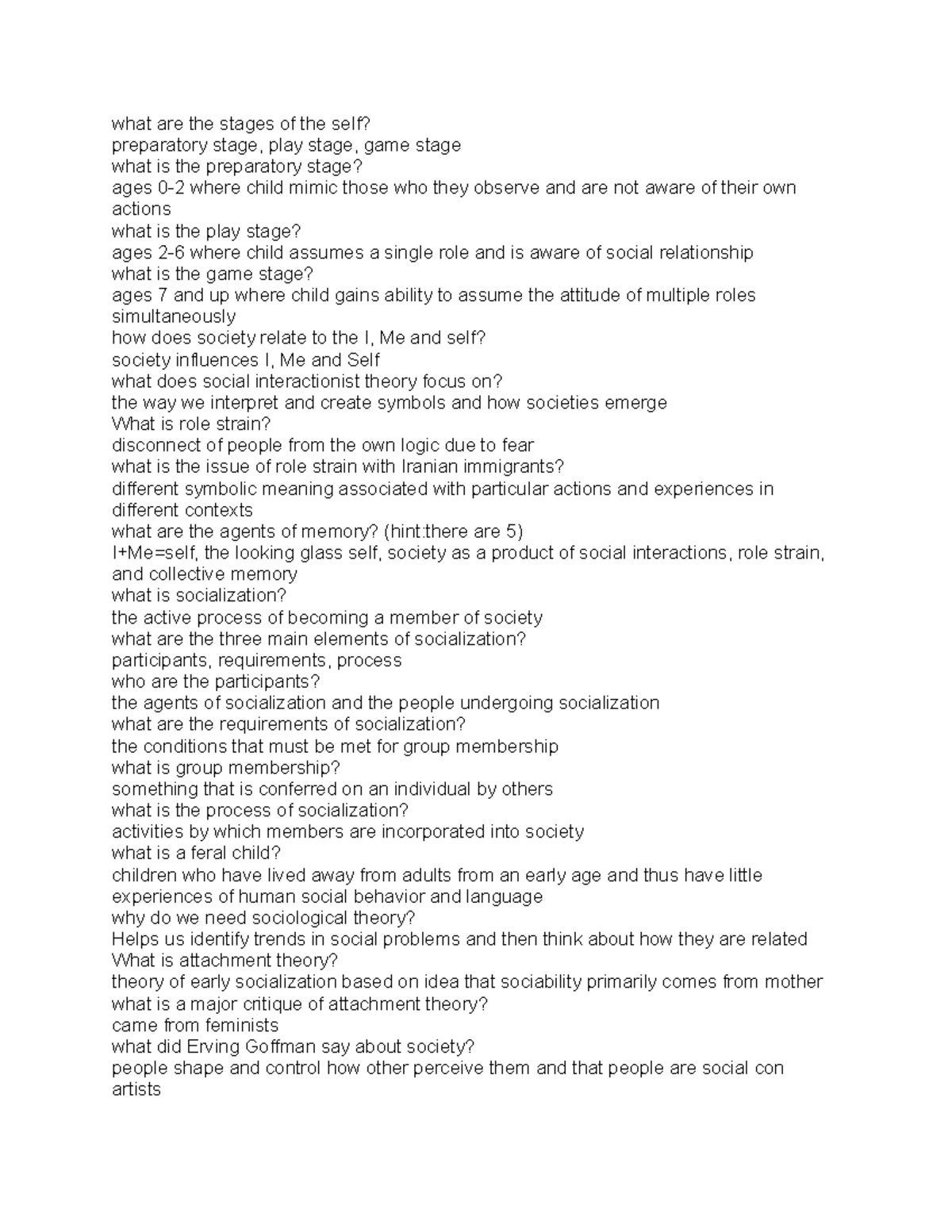 Soc 122 final notes 3 - Summary Introduction to Sociology - what are ...