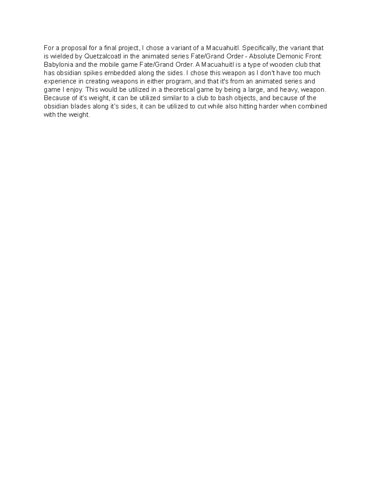 2-3 GRA-202 - For a proposal for a final project, I chose a variant of ...