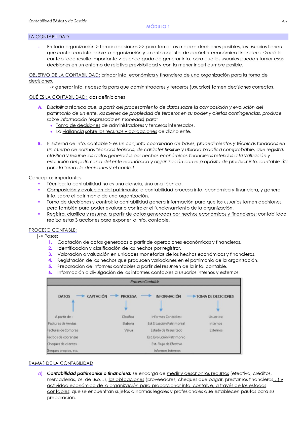 Contabilidad Mod 1 Resumen MÓdulo 1 La Contabilidad En Toda Organización Tomar Decisiones 8576