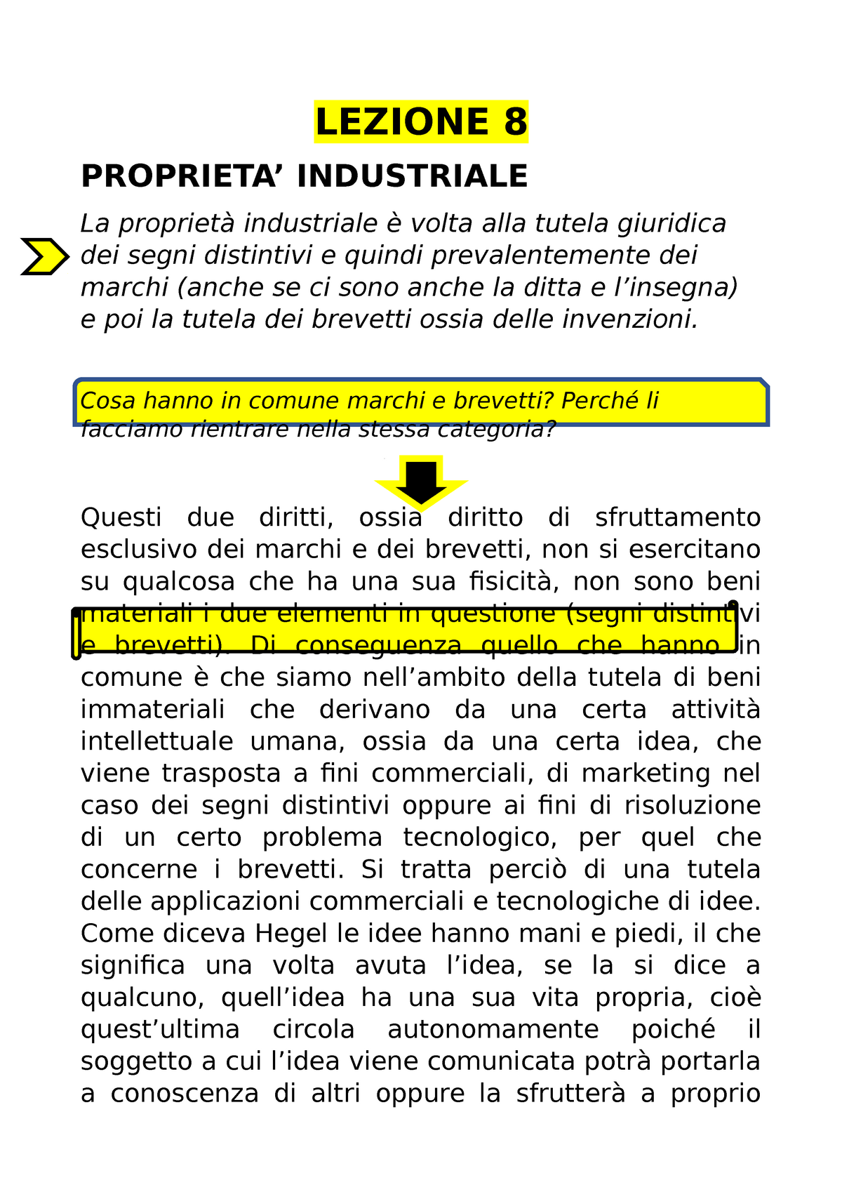 Commerciale Marchi E Brevetti Prof Spolaore - LEZIONE 8 PROPRIETA ...