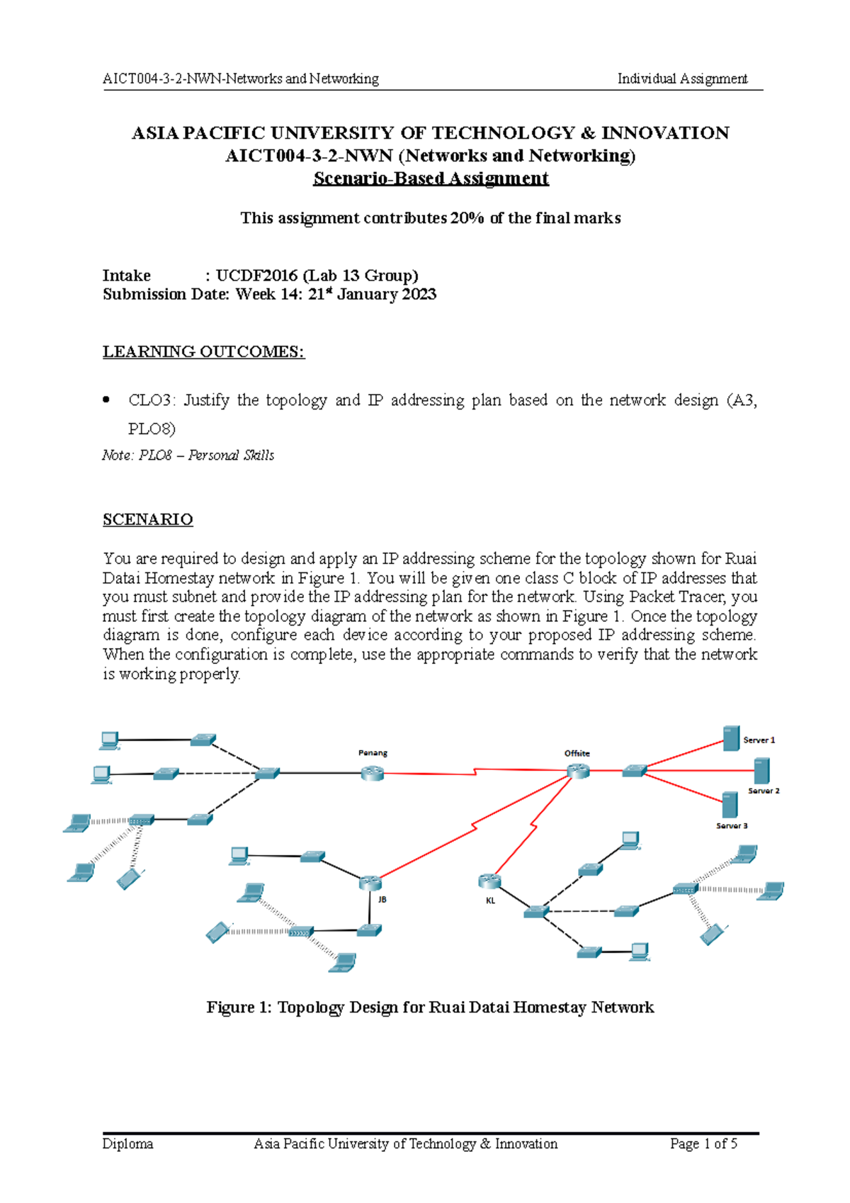 UCDF2106 NWN - Scenario-Based Assignment v1 (2022) - Lab 13 - ASIA ...