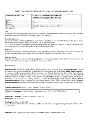 Course introduction CCB 241 pdf - CCB 241: Mechanics of MaterialsCCB ...