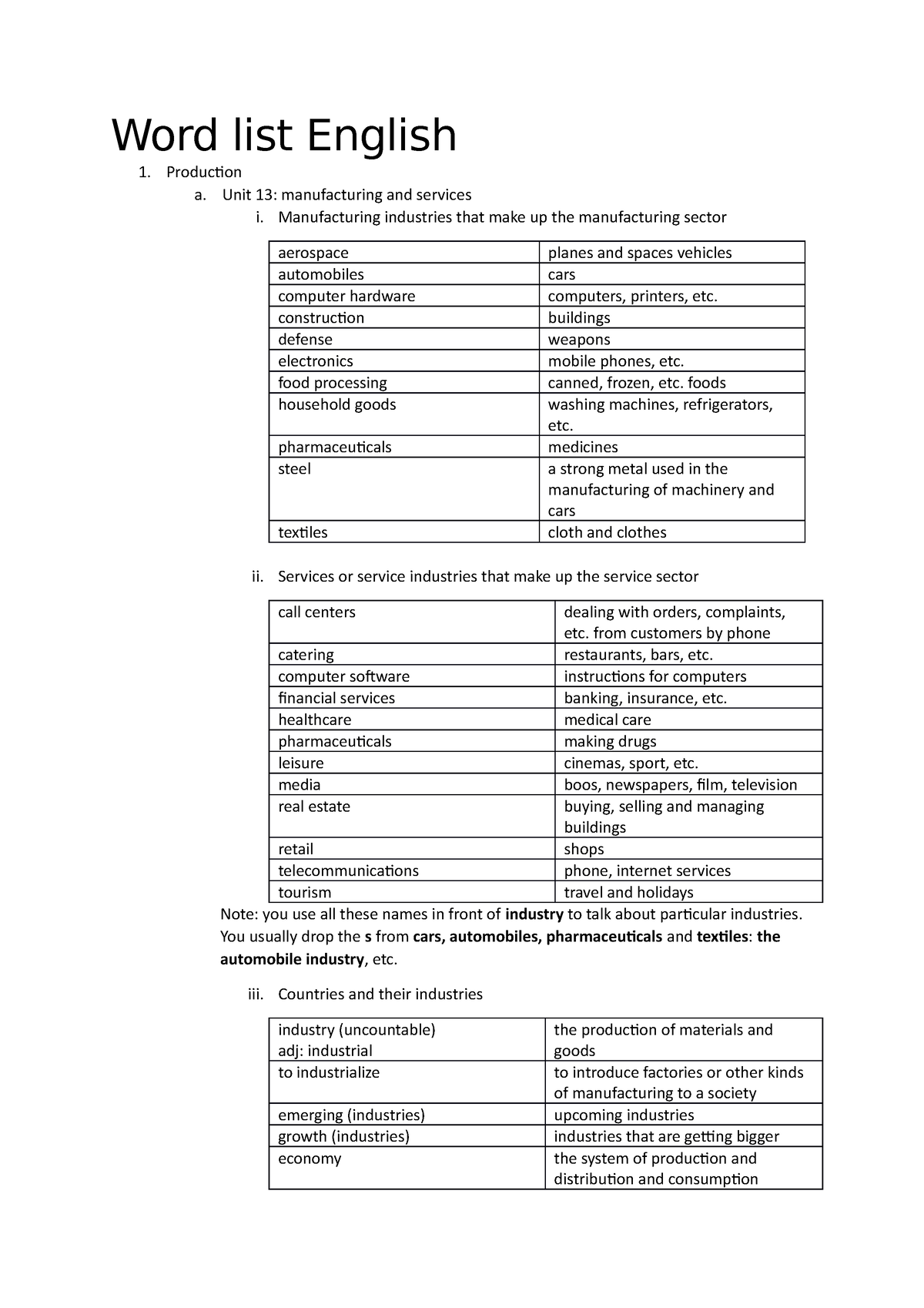 word-list-english-summary-voc-word-list-english-production-a-unit-13