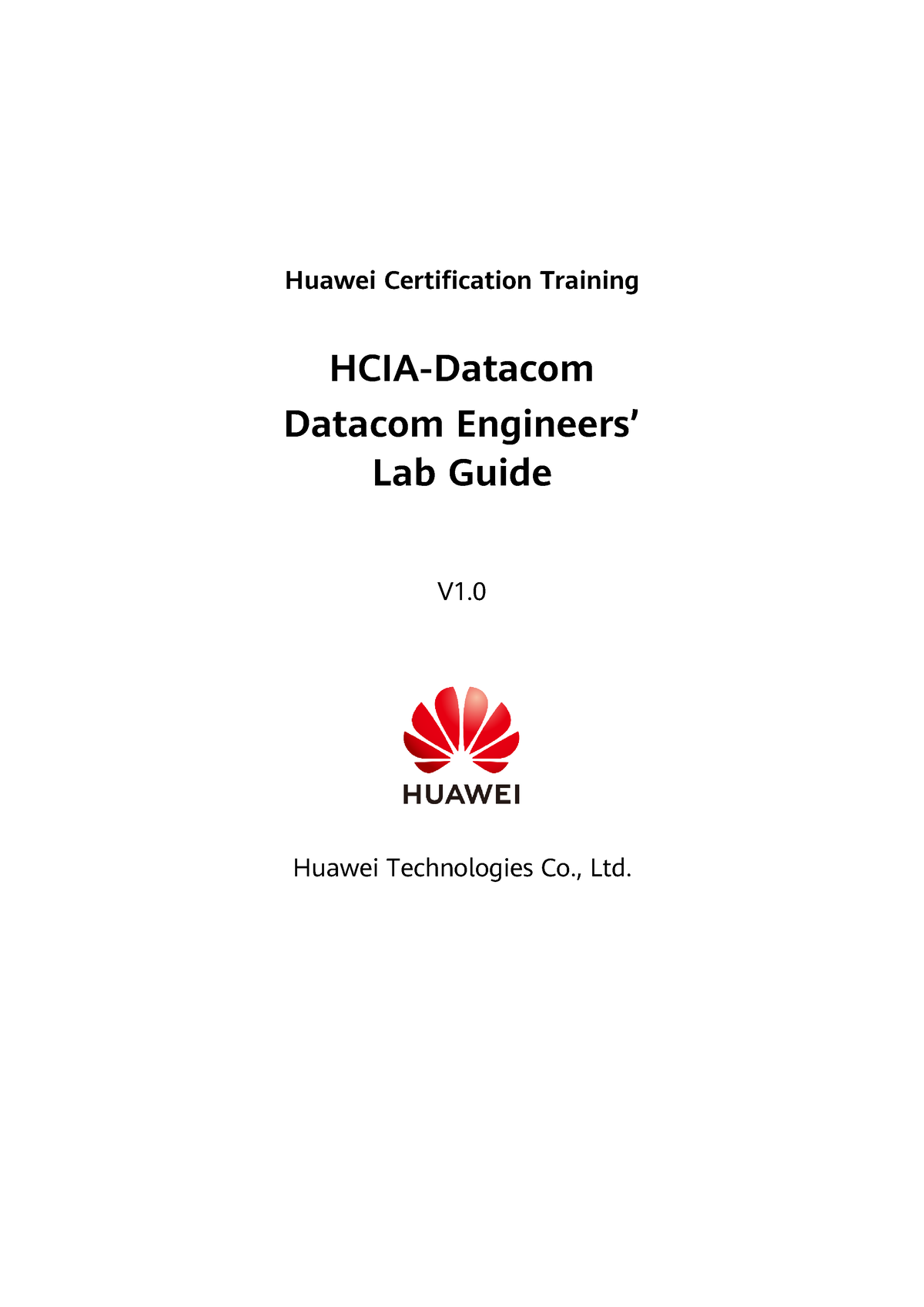 HCIA-Datacom+V1 - Huawei Certification Training HCIA-Datacom Datacom ...