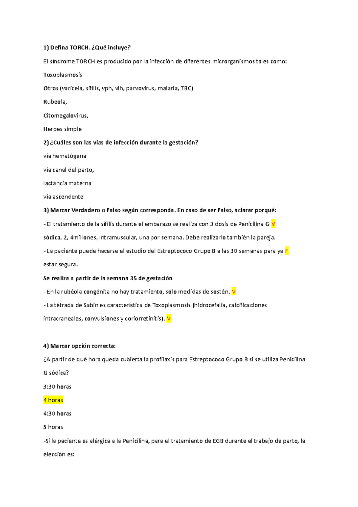 Talia clinica Apuntes de clase Fisiologái Defina TORCH. ¿Qué